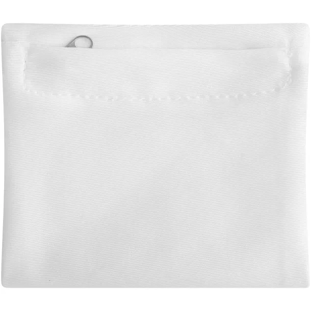 Squat wristband with zippered pocket - Bullet White
