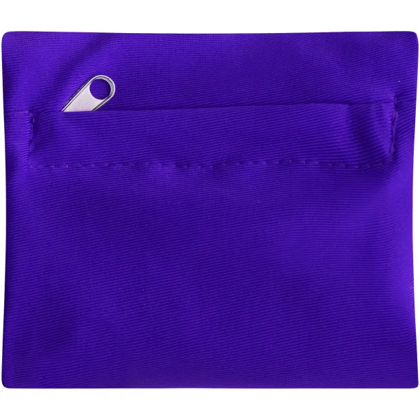 Squat wristband with zippered pocket - Bullet Purple