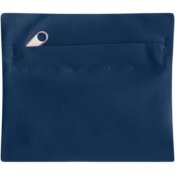 Squat wristband with zippered pocket - Bullet Navy