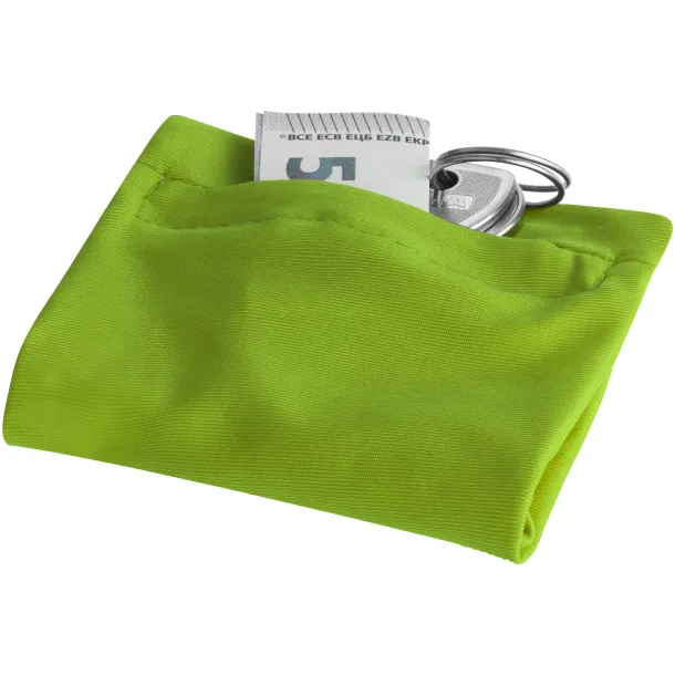 Squat wristband with zippered pocket - Bullet Lime
