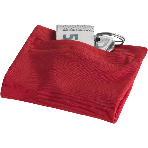 Squat wristband with zippered pocket - Bullet Red