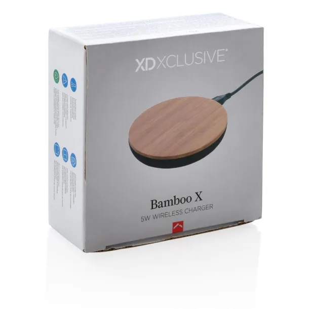  Bamboo X 5W wireless charger - XD Xclusive Brown 