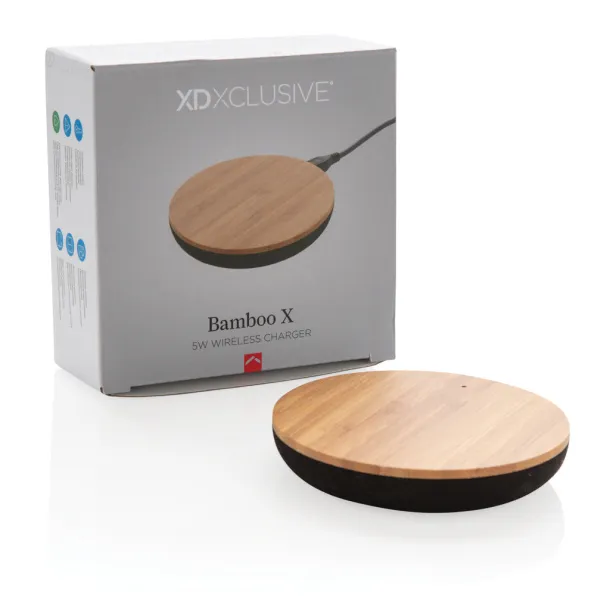  Bamboo X 5W wireless charger - XD Xclusive Brown 