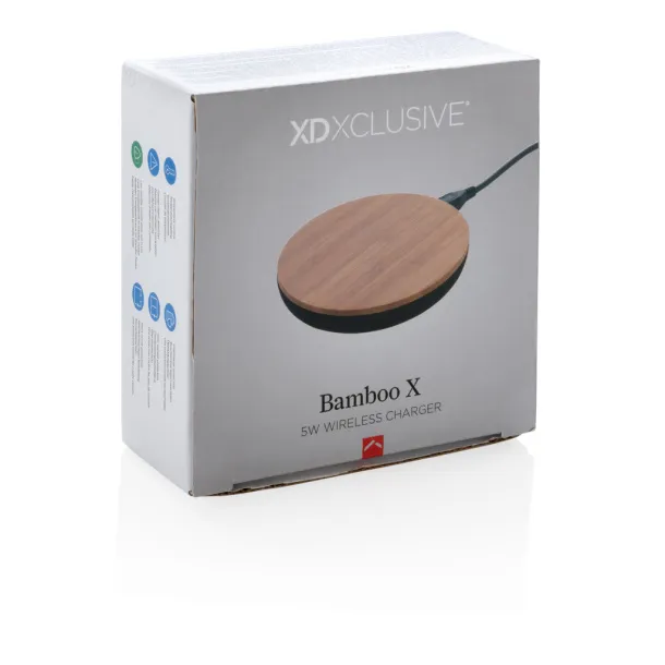  Bamboo X 5W wireless charger - XD Xclusive Brown 