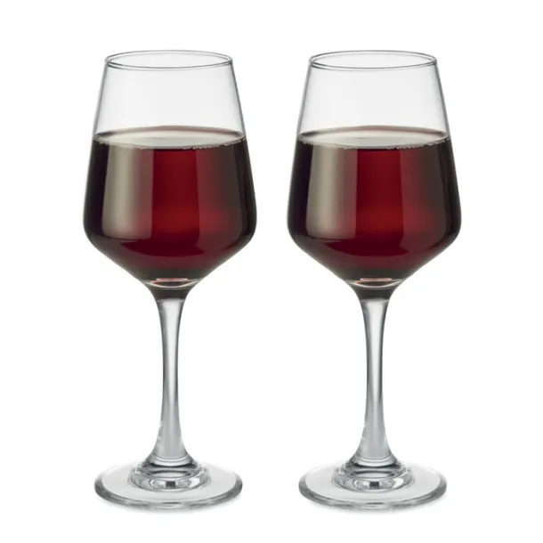 CHEERS Set of 2 wine glasses Transparent