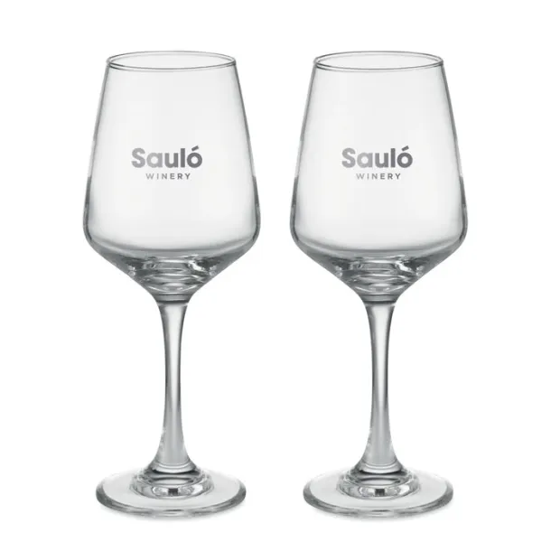 CHEERS Set of 2 wine glasses Transparent