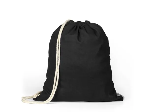 MELON COLOR 105 Cotton backpack, 105 g/m2 - BRUNO Black