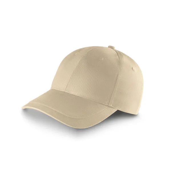 RYAN Cap made of brushed cotton (65% recycled) Beige