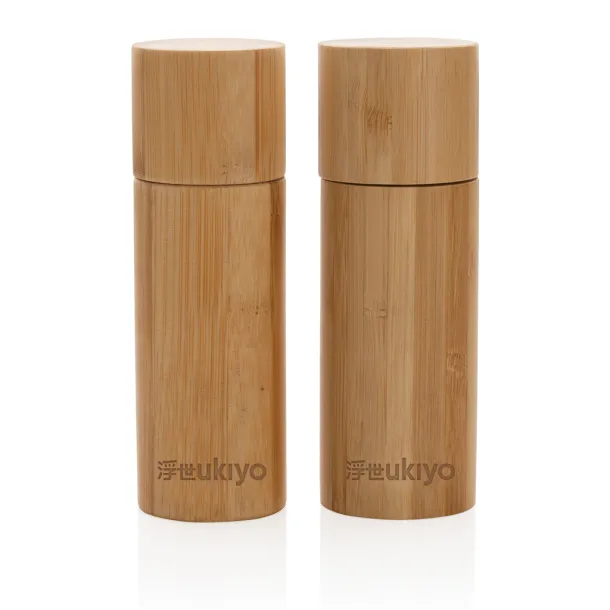 Ukiyo Ukiyo bamboo salt and pepper mill set - Ukiyo brown 