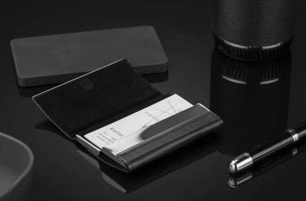 GEMINI Business card holder BLACK