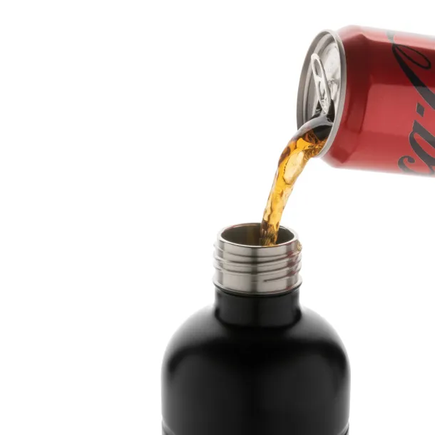  Soda boca za gazirana pića od RCS certificiranog re-čelika, 800ml - XD Xclusive Crna