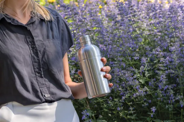  Soda boca za gazirana pića od RCS certificiranog re-čelika, 800ml - XD Xclusive Srebrna