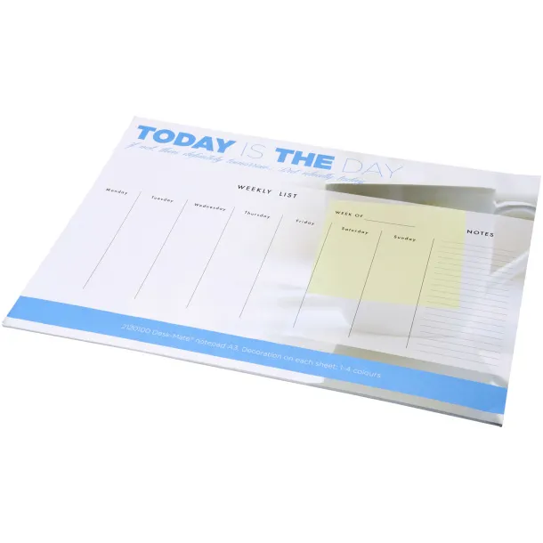 Desk-Mate® A3 notepad - Unbranded White