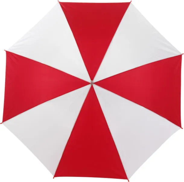  Polyester (190T) umbrella Russell Crvena Bijela
