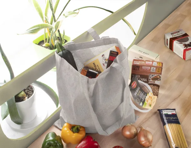 MELANGE pamučna torba, 140 g/m² - Jerzees Cool Gray 4 C MELANGE pamučna torba, 140 g/m² - Jerzees Cool Gray 4 C