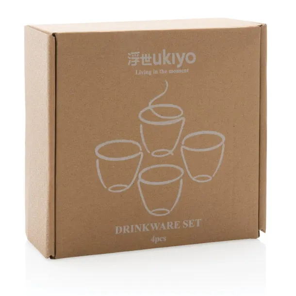 Ukiyo 4-dijeni set za piće - Ukiyo Bijela 