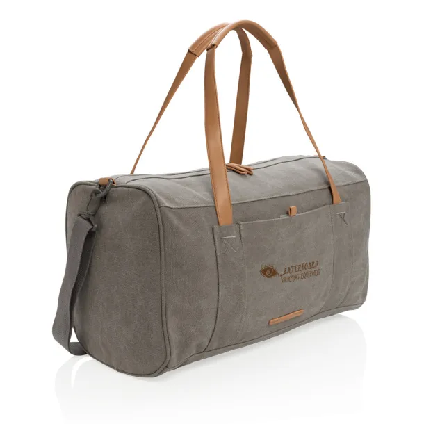  Canvas travel/weekendbag PVC free - XD Collection Grey 