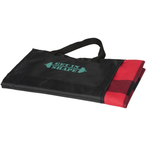 Buffalo picnic plaid - Bullet Red Solid black