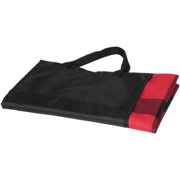 Buffalo picnic plaid - Bullet Red Solid black