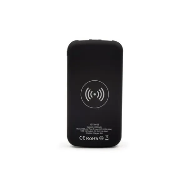  Mauro Conti powerbank 8000 mAh, bežični punjač 5W black