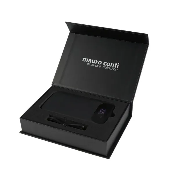  Mauro Conti powerbank 8000 mAh, bežični punjač 5W Crna