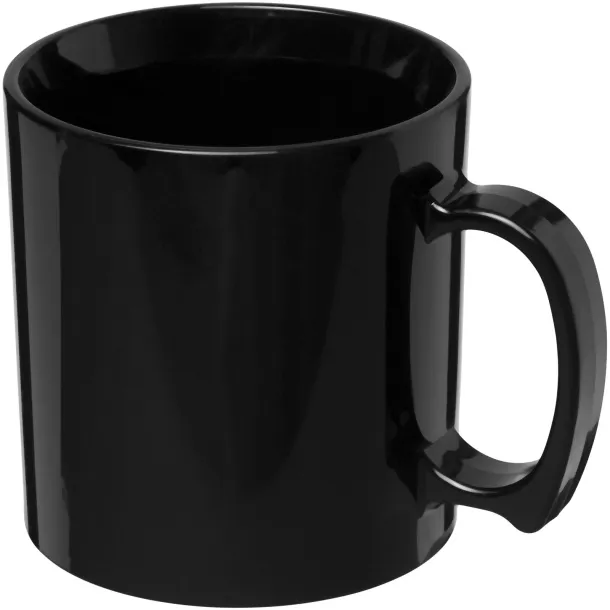 Standard 300 ml plastic mug Solid black