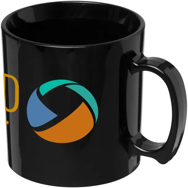 Standard 300 ml plastic mug Crna