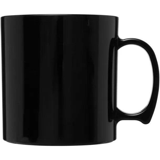 Standard 300 ml plastic mug Solid black