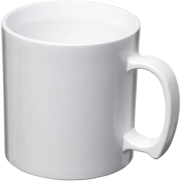 Standard 300 ml plastic mug - Unbranded White