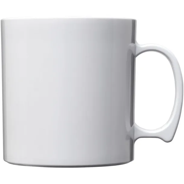 Standard 300 ml plastic mug - Unbranded White