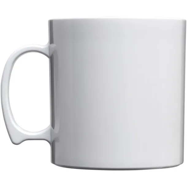 Standard 300 ml plastic mug - Unbranded White