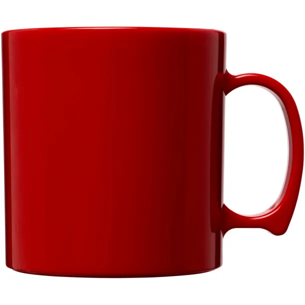 Standard 300 ml plastic mug - Unbranded Red