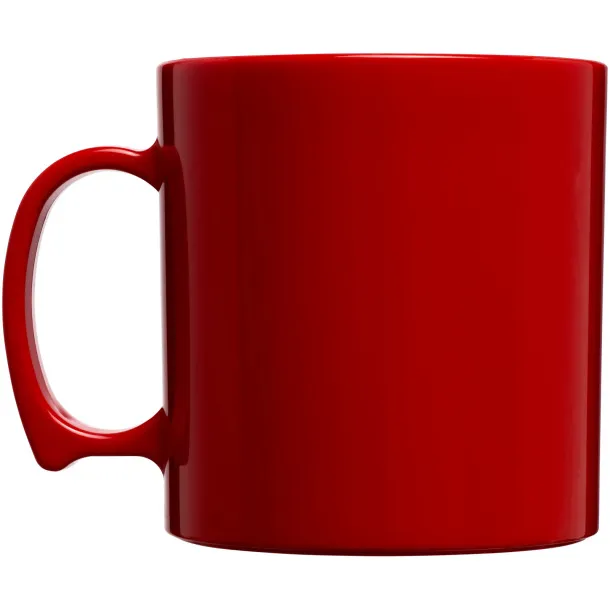 Standard 300 ml plastic mug - Unbranded Red