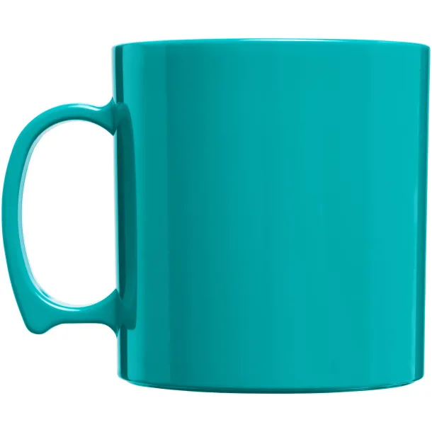 Standard 300 ml plastic mug - Unbranded Aqua