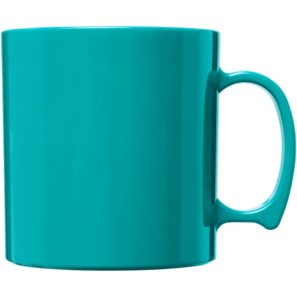 Standard 300 ml plastic mug - Unbranded Aqua