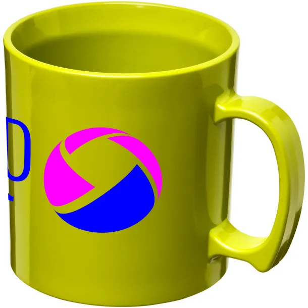 Standard 300 ml plastic mug Lime