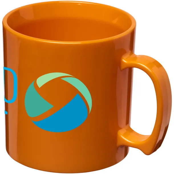 Standard 300 ml plastic mug Orange