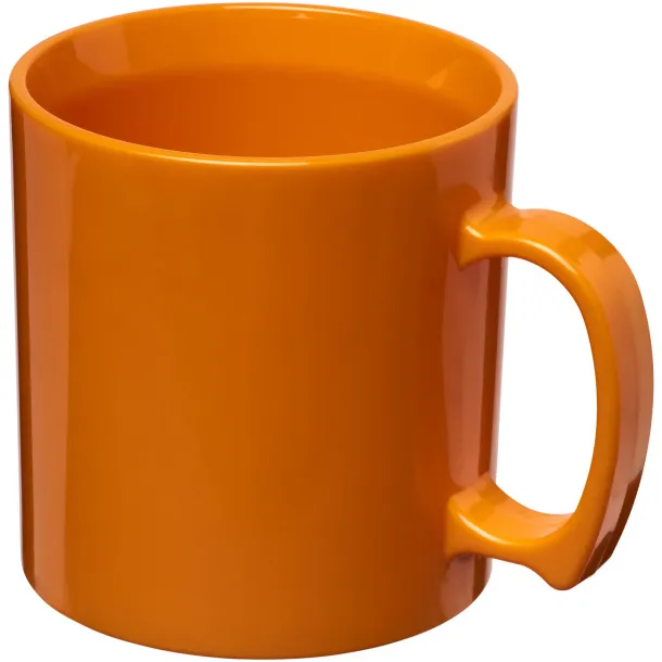 Standard 300 ml plastic mug - Unbranded Orange