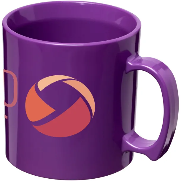 Standard 300 ml plastic mug Purple