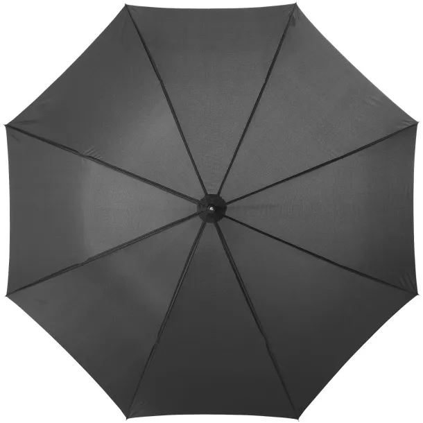 Lisa 23" auto open umbrella with wooden handle Solid black