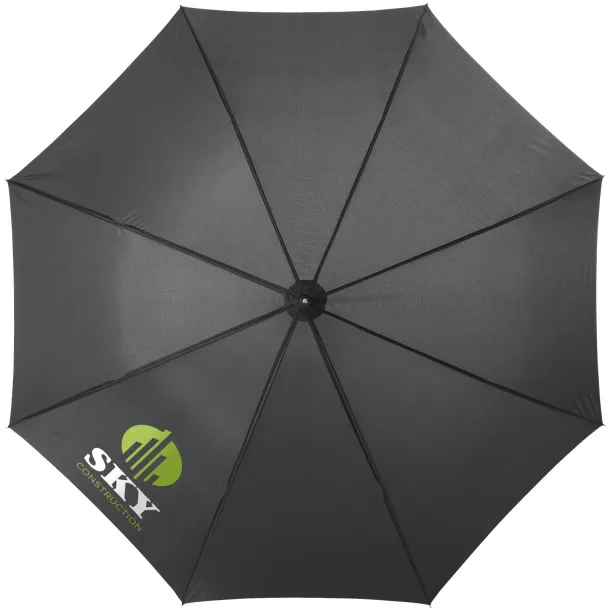 Lisa 23" auto open umbrella with wooden handle Crna