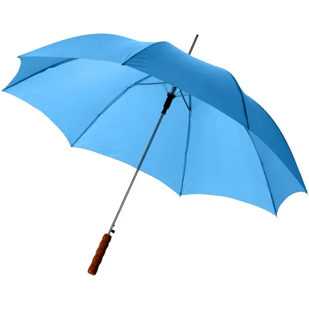 Lisa 23" auto open umbrella with wooden handle Process blue