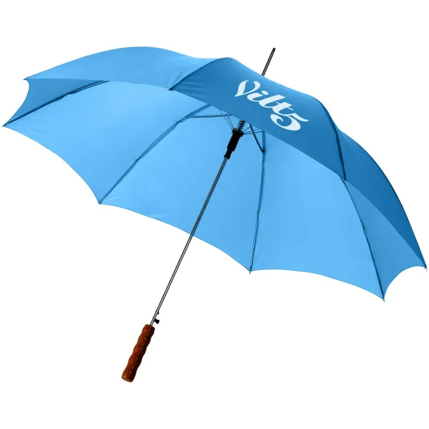 Lisa 23" auto open umbrella with wooden handle Process blue