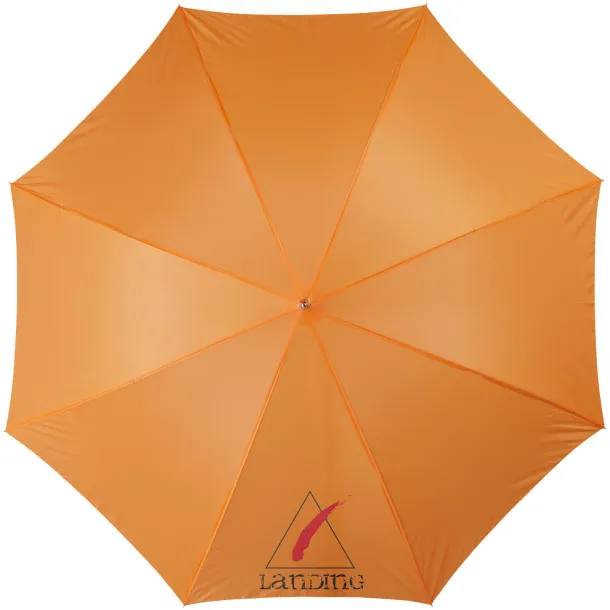 Lisa 23" auto open umbrella with wooden handle Orange