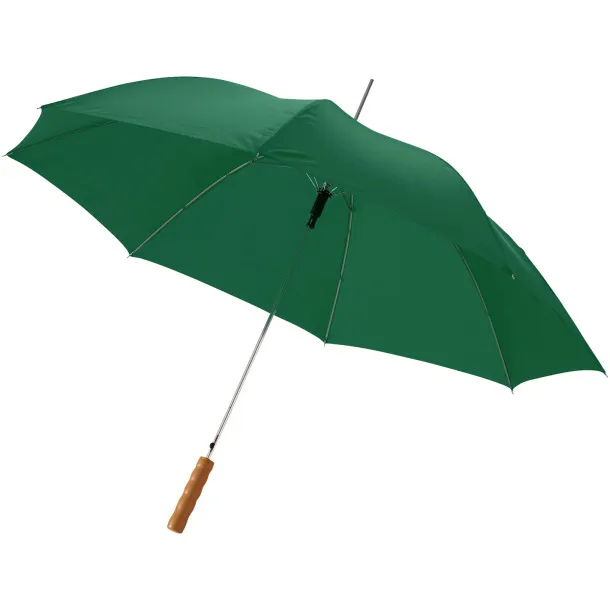 Lisa 23" auto open umbrella with wooden handle - Unbranded Green