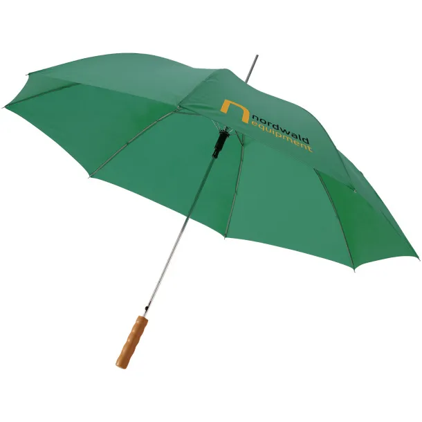 Lisa 23" auto open umbrella with wooden handle Green