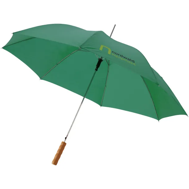 Lisa 23" auto open umbrella with wooden handle Green