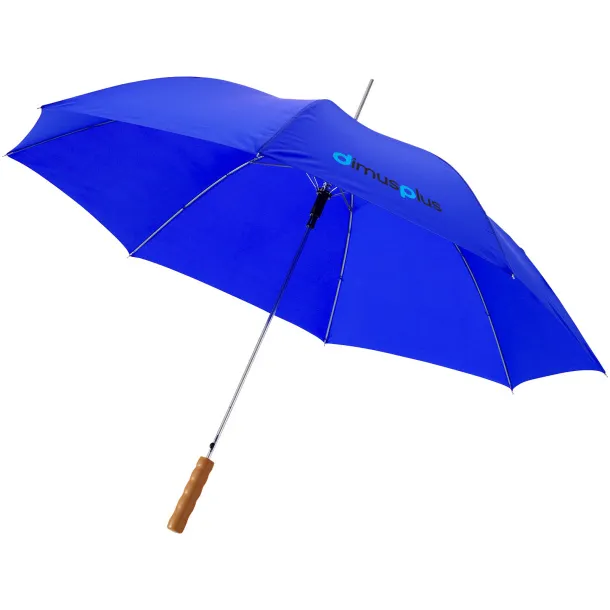 Lisa 23" auto open umbrella with wooden handle - Unbranded Royal blue