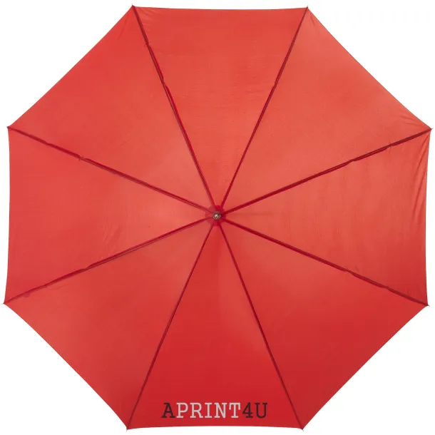 Lisa 23" auto open umbrella with wooden handle - Unbranded Red