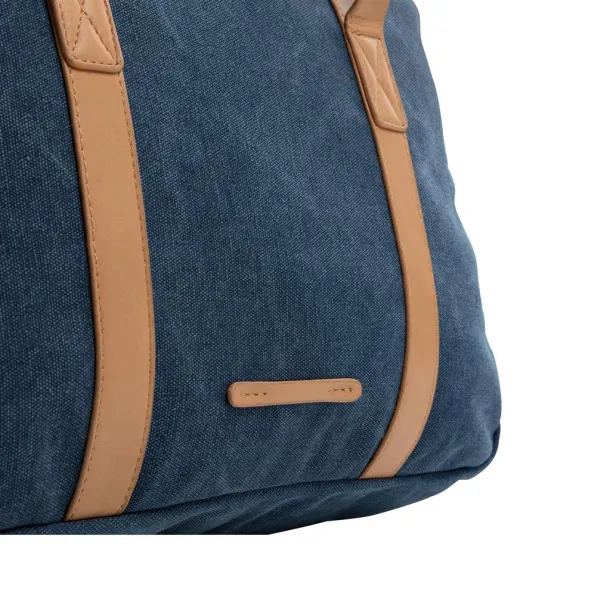  Canvas laptop bag PVC free - XD Collection Blue